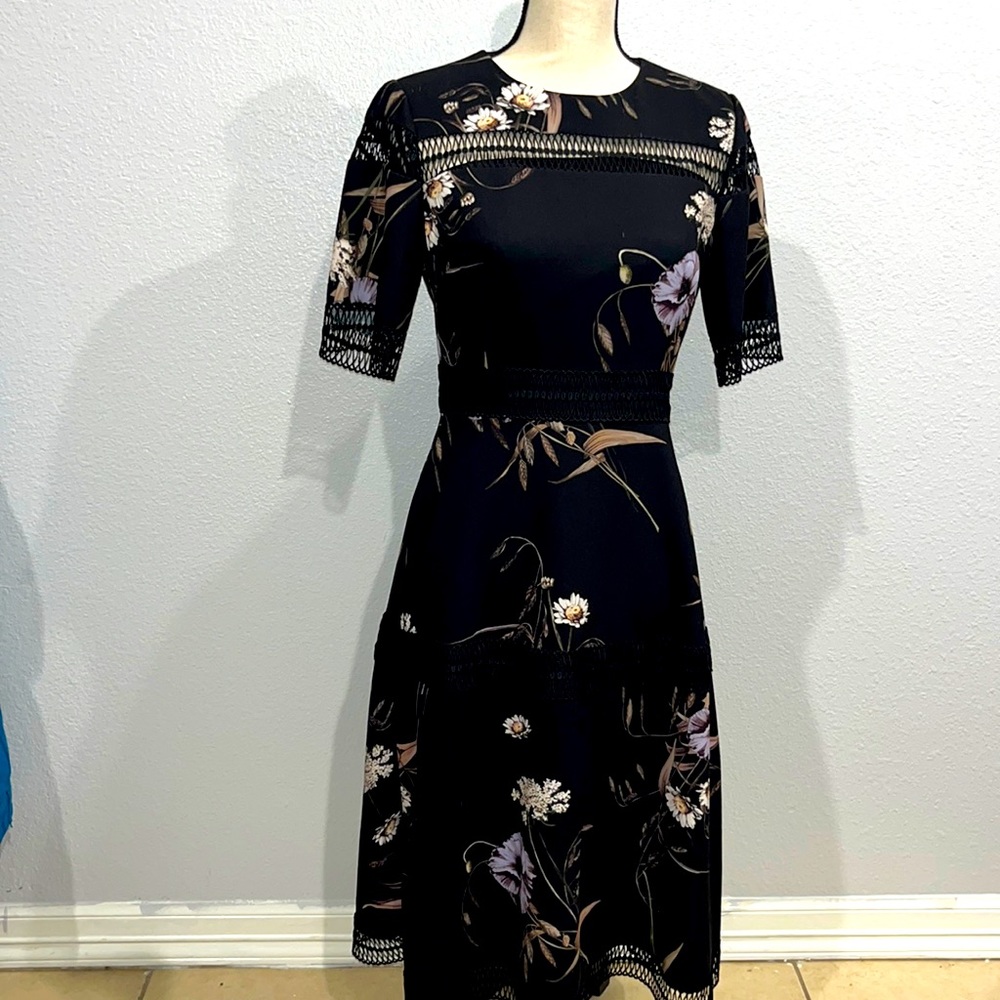 Black midi dress